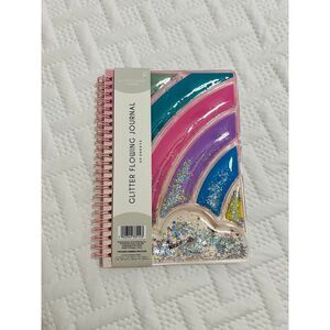 NWT GLITTER FLOWING NOTEBOOK‎